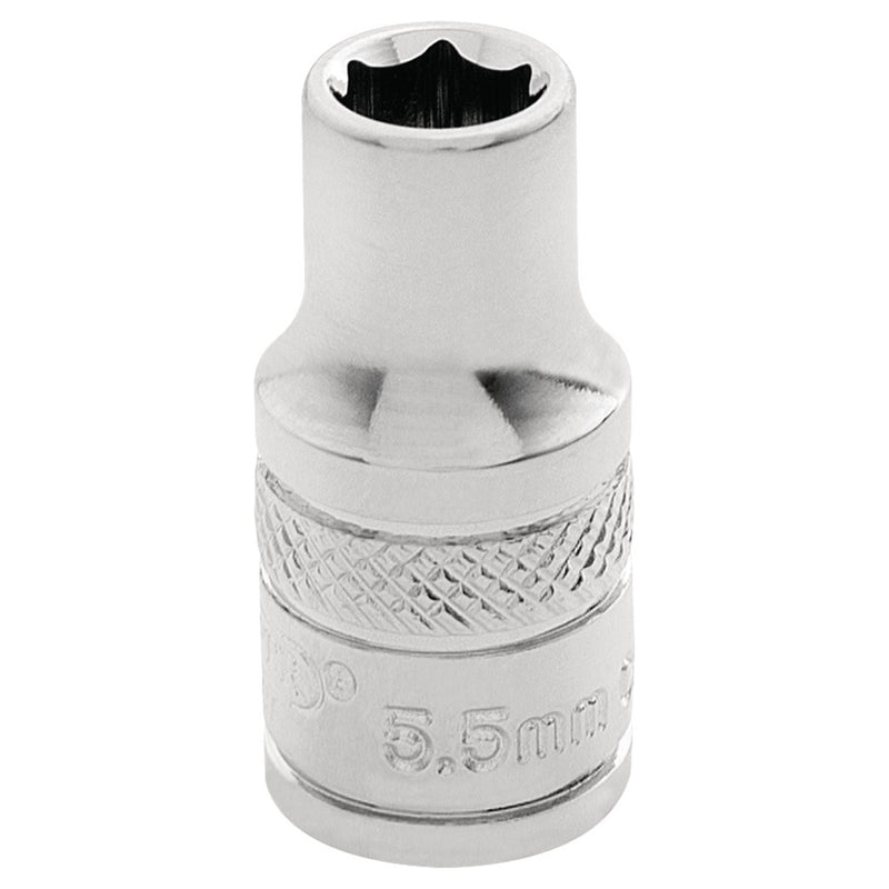 Draper HI-TORQ 6 Point Socket, 1/4" Sq. Dr., 5.5mm 32449 Draper - Town Tools 