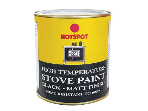Hotspot Stove Paint Matt Black 500ml Hotspot - RockBottom Northampton