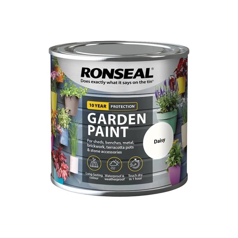 Ronseal Garden Paint Daisy 250ml Ronseal - RockBottom Nothampton