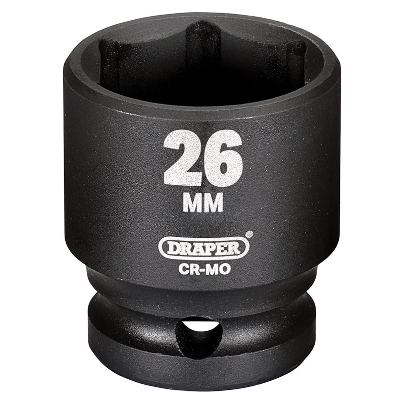 Draper Draper Hi-TORQ Impact Socket, 1/2" Sq. Dr., 26mm Draper - Town Tools