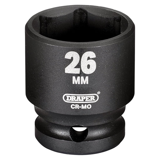 Draper Draper Hi-TORQ Impact Socket, 1/2" Sq. Dr., 26mm Draper - Town Tools