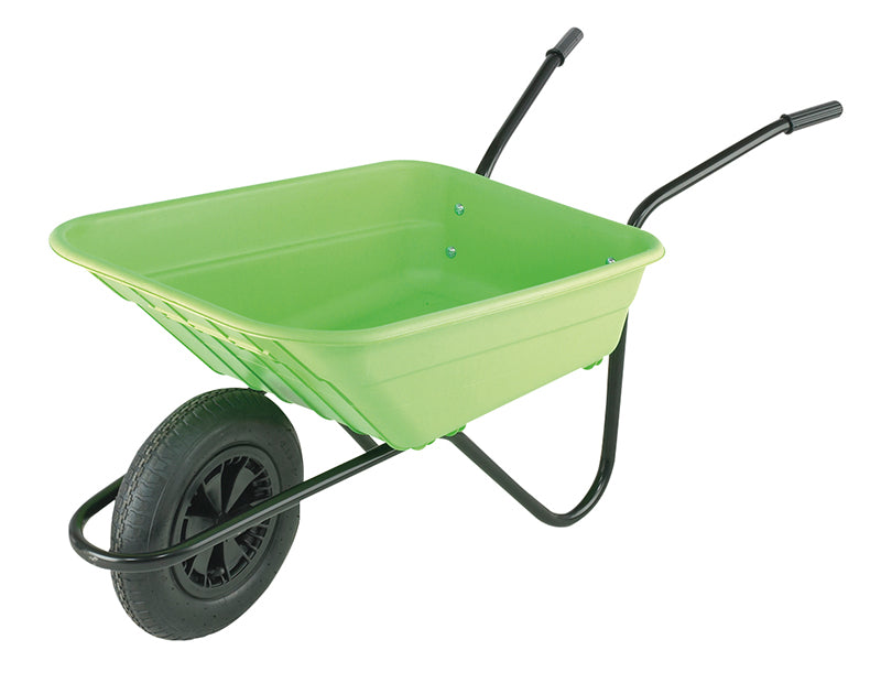 Walsall Boxed 90L Lime Polypropylene Wheelbarrow