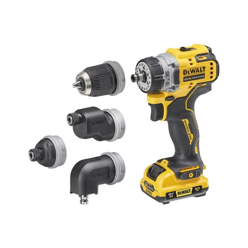Dewalt Power Tools DCD703L2T XR BL Multi-head Drill Driver 12V 2 x 3.0Ah Li-ion DeWALT Power Tools - RockBottom Northampton