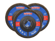 Faithfull Aluminium Oxide Flap Disc 115 x 22mm 120 Grit (3 Pack) Faithfull - RockBottom Northampton