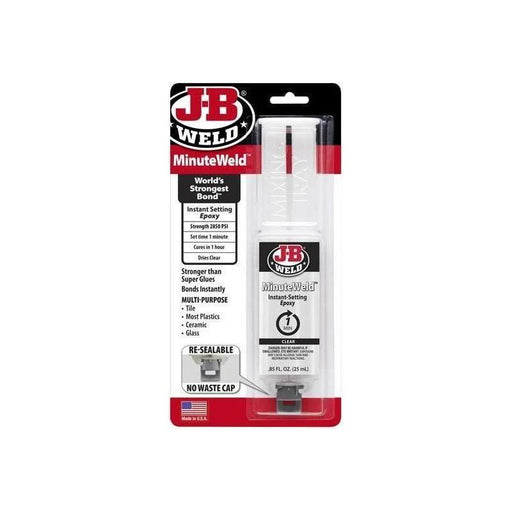 J-B Weld MinuteWeld™ Epoxy Syringe 25ml J-B Weld - RockBottom Northampton