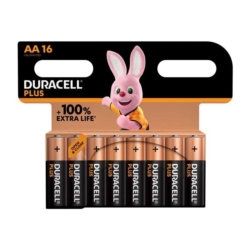 Duracell AA Cell +100% Plus Power Batteries (Pack 16) Duracell - RockBottom Northampton