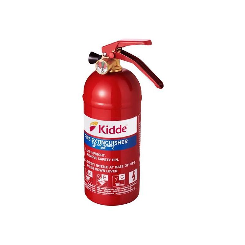 Kidde Multipurpose Fire Extinguisher 1.0kg ABC Kidde - RockBottom Northampton
