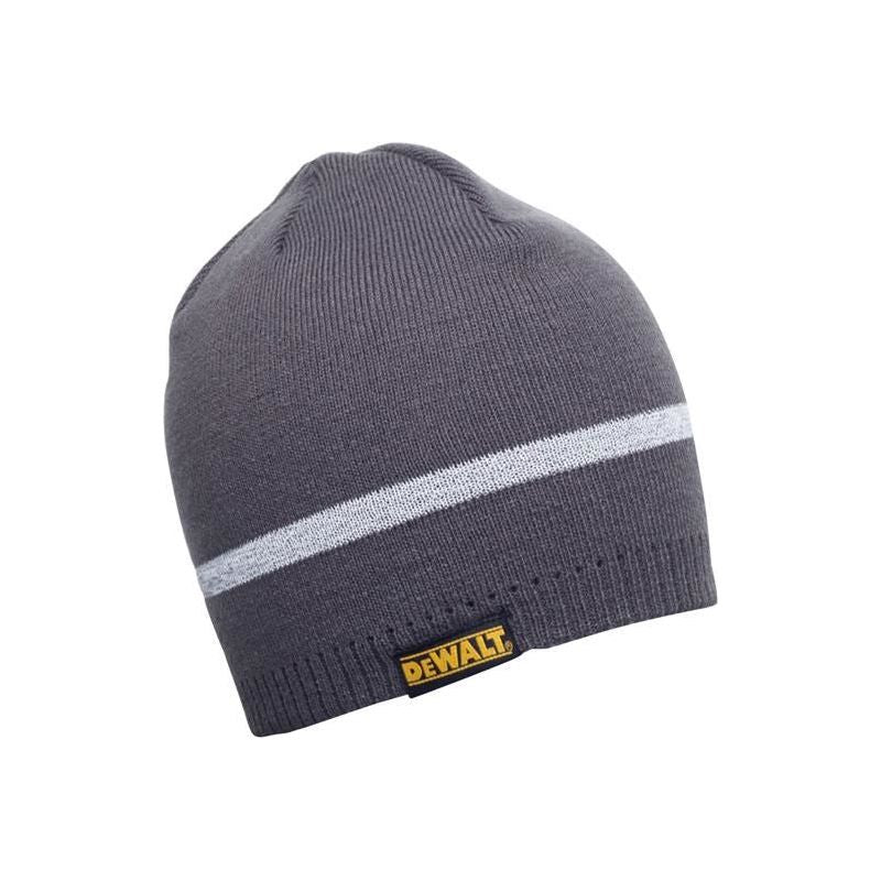 Dewalt Power Tools Knitted Beanie Hat - Grey DeWALT Power Tools - RockBottom Northampton