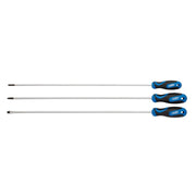 Draper Extra Long Reach Soft Grip Screwdriver Set, 450mm (3 Piece) 32603 Draper - Town Tools 