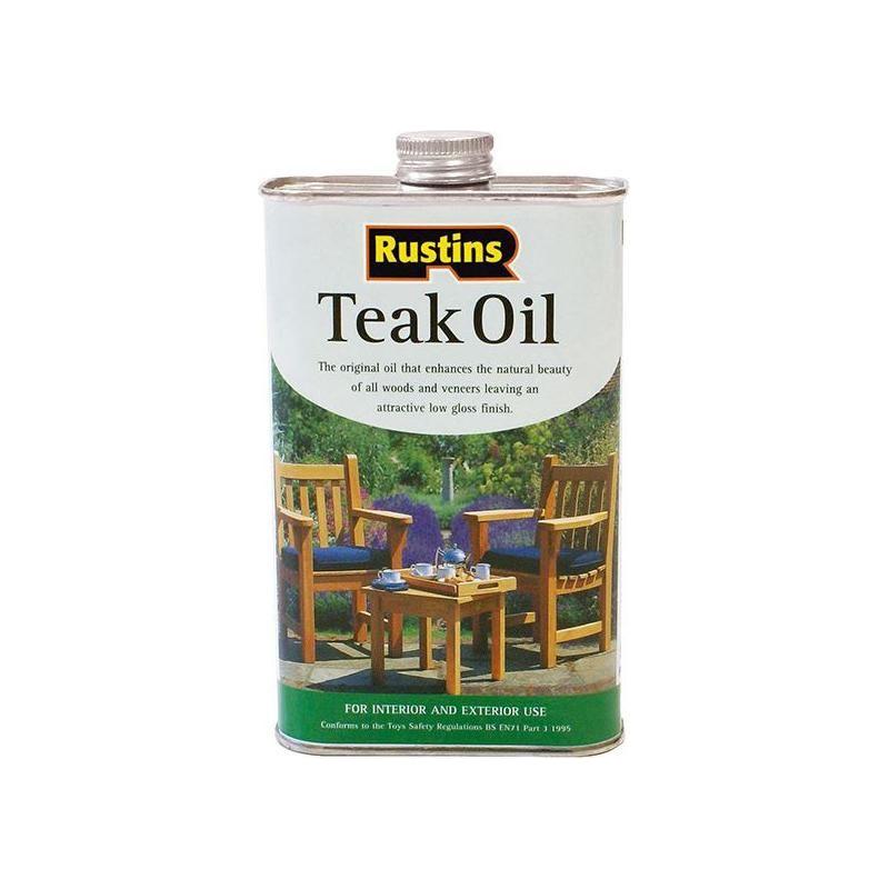 Rustins Teak Oil 1 litre Rustins - RockBottom Nothampton