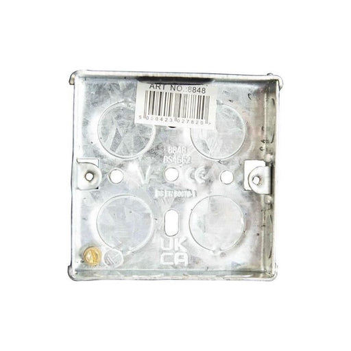 Dencon Metal Back Box 1-Gang 16mm Dencon - RockBottom Northampton