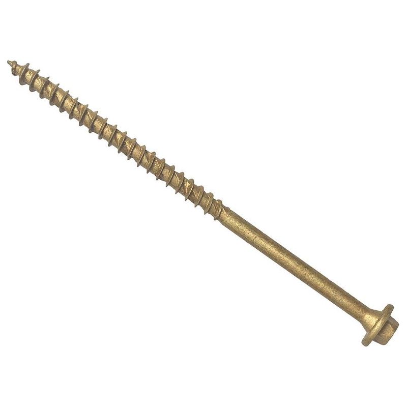 Forgefix Hexagonal/TORX® Compatible Timber T30 Screws Tan 7x250mm Tub 40 ForgeFix - RockBottom Northampton