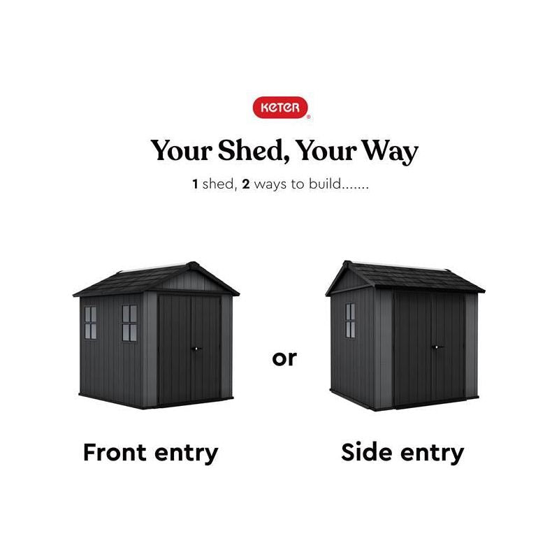 Keter Newton Plus Shed 7.5 x 7ft Keter - RockBottom Northampton