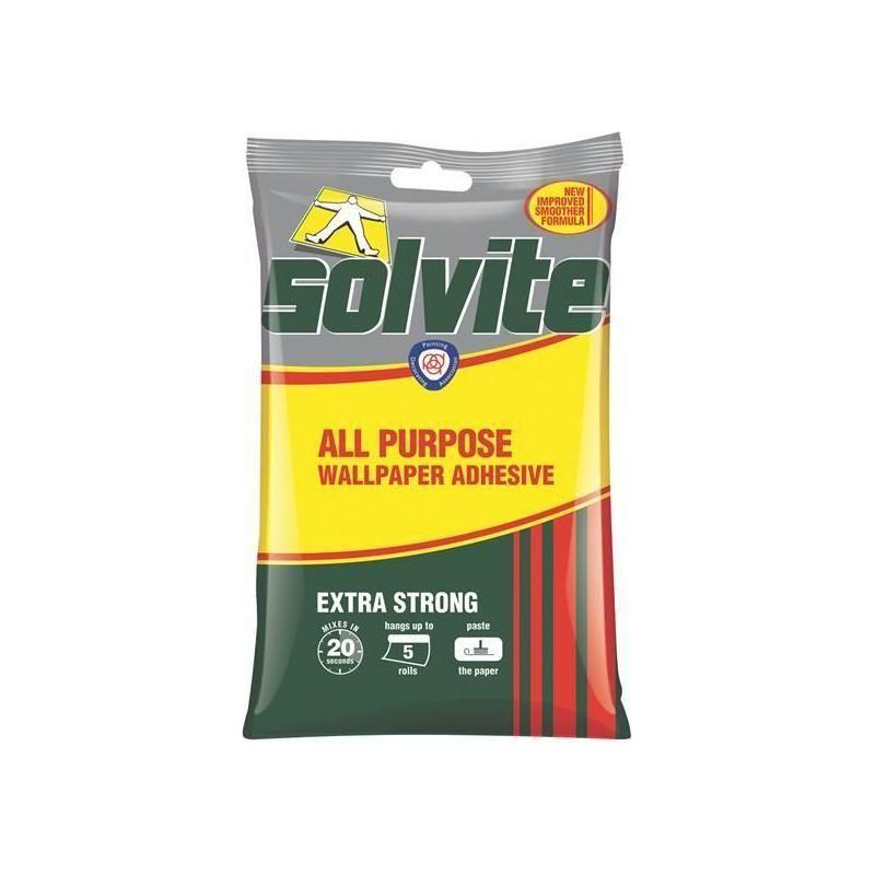 Solvite All Purpose Extra Strong Wallpaper Paste - 5 Roll Sachet Solvite - RockBottom Nothampton