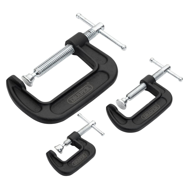 Draper Heavy Duty G-Clamp Set (3 Piece) Draper - Town Tools
