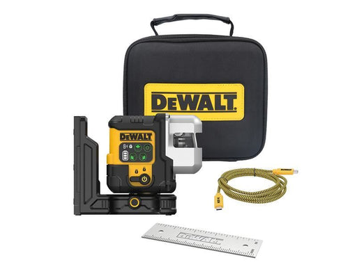 DeWALT Power Tools DCLE14301 USB 3 x 180 Degree Green Beam Laser DeWALT Power Tools - RockBottom Northampton