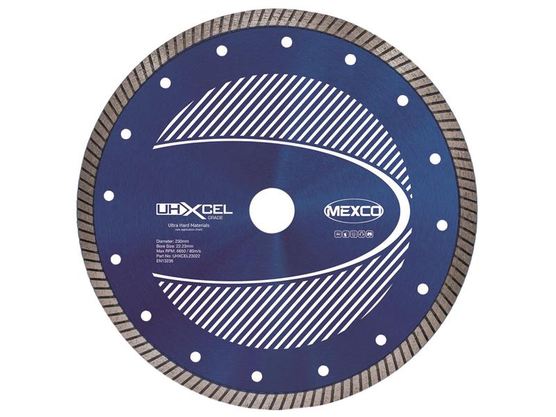 MEXCO - UHXCEL Ultra Hard Materials Diamond Blade 230 x 22mm
