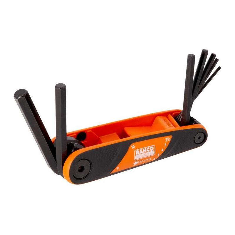 Bahco BE-9777B Hexagon Key Folding Set, 7 Piece Bahco - RockBottom Northampton