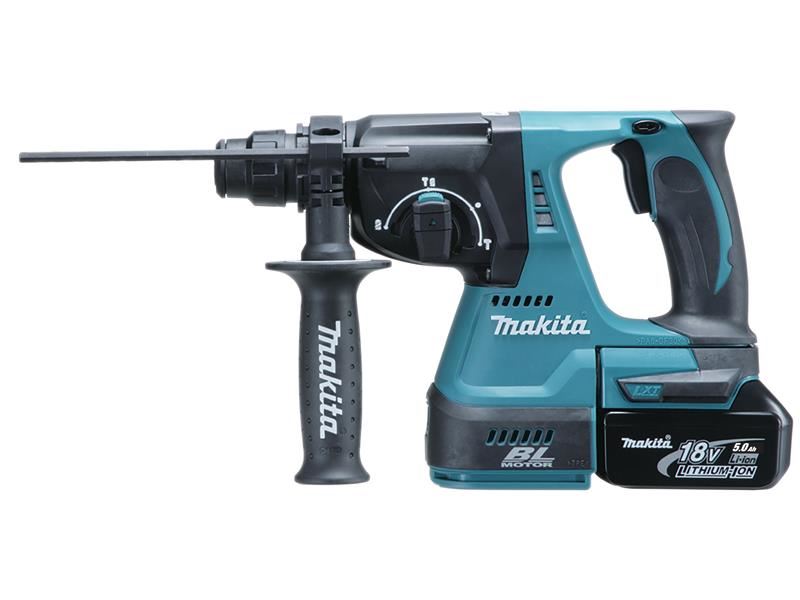 Makita DHR242RTJ SDS Plus BL Hammer Drill 18V 2 x 5.0Ah Li-ion Makita - RockBottom Northampton 