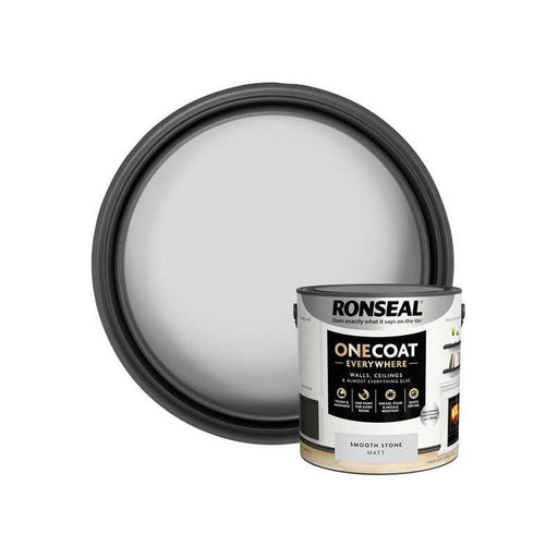Ronseal One Coat Everywhere Interior Smooth Stone Matt 2.5 litre Ronseal - RockBottom Nothampton
