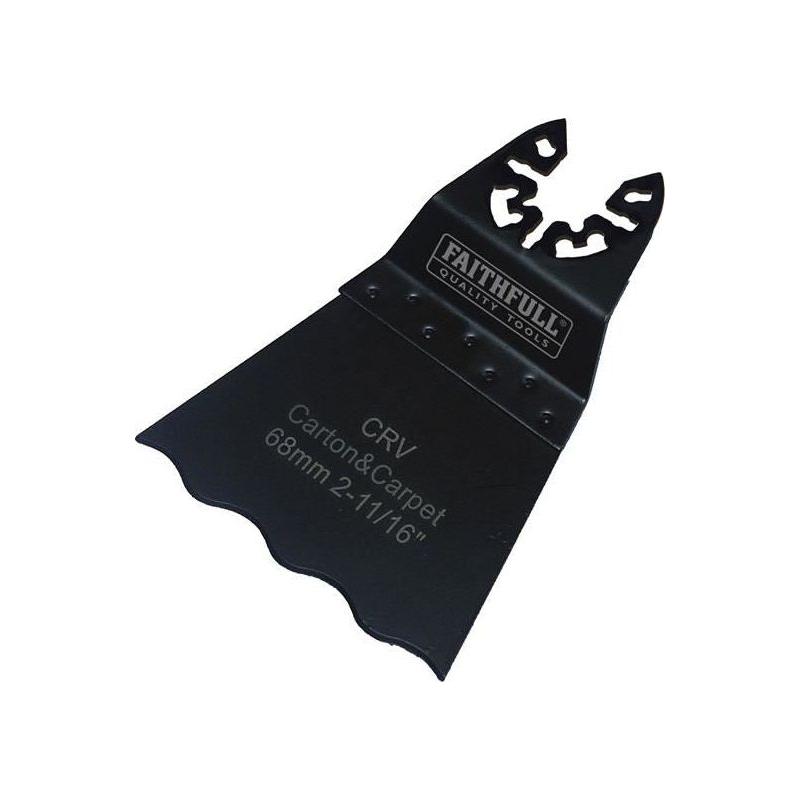 Faithfull Multi-Functional Tool CrV Serrated Wavy Edge Saw Blade 68mm Faithfull - RockBottom Northampton