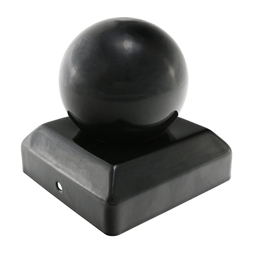 TIMCO Ball Fence Post Cap Oxide Red - 100mm