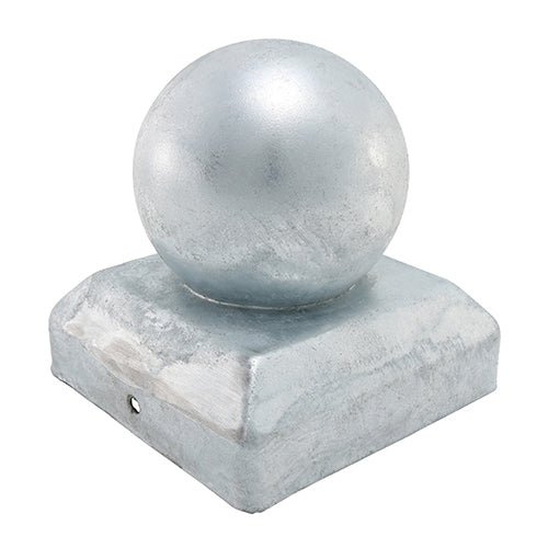 TIMCO Ball Fence Post Cap Oxide Red - 100mm