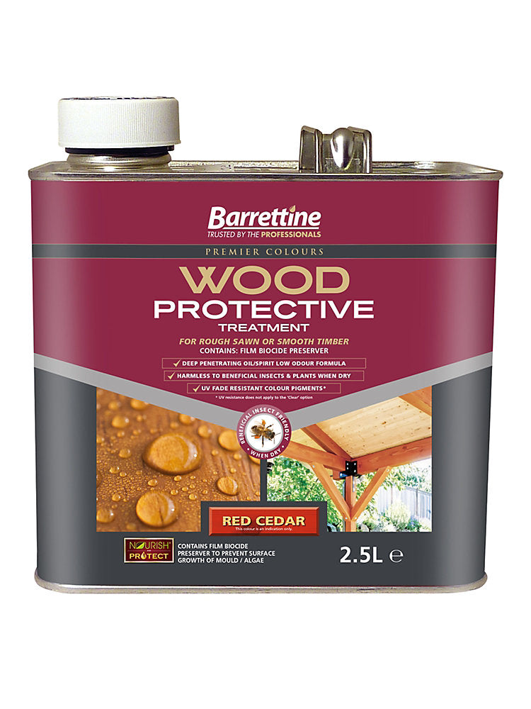 Barrettine Protective Treatment Red Cedar - 2.5L