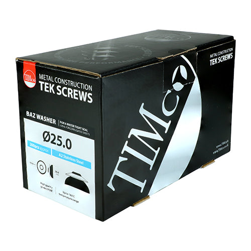 TIMCO BAZ Washers Stainless Steel — Box