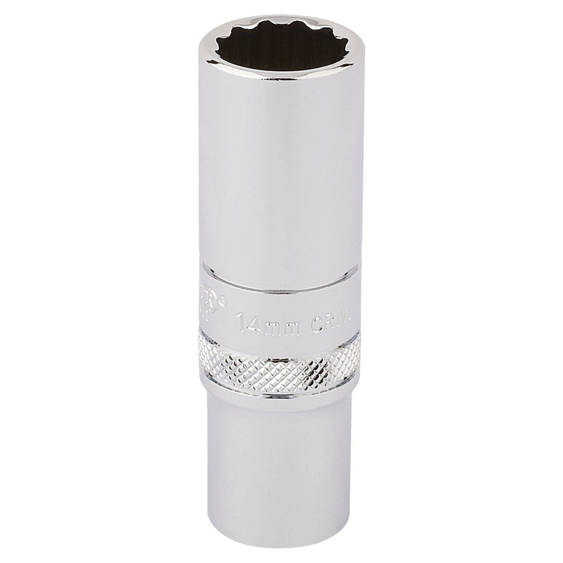 Draper HI-TORQ 12 Point Deep Socket, 3/8" Sq. Dr., 14mm 32955 Draper - Town Tools 