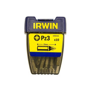 Irwin® Pozidriv Insert Bits PZ3 25mm (Pack 10) IRWIN® - RockBottom Northampton