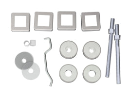 Back To Back Fixing Pack - 19Mm Dia. Pull Handle - Satin Stainless Steel