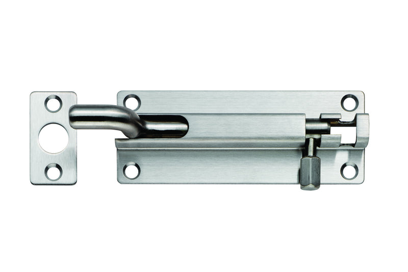 80 X 38Mm Cranked Barrel Bolt - Satin Stainless Steel