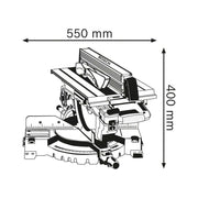Bosch GTM 12 JL Professional Combination Saw 1800W 240V Bosch - RockBottom Northampton