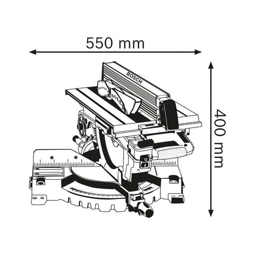 Bosch GTM 12 JL Professional Combination Saw 1800W 240V Bosch - RockBottom Northampton
