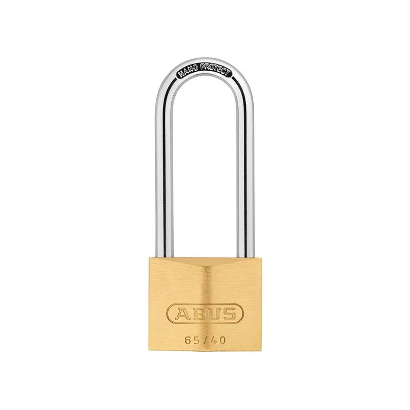 Abus Mechanical 65/40mm Brass Padlock 63mm Long Shackle ABUS Mechanical - RockBottom Northampton 