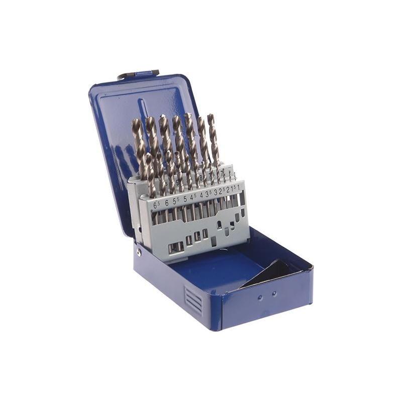 Faithfull HSS Drill Bit Set of 19 M2 1 - 10mm & Case Faithfull - RockBottom Northampton