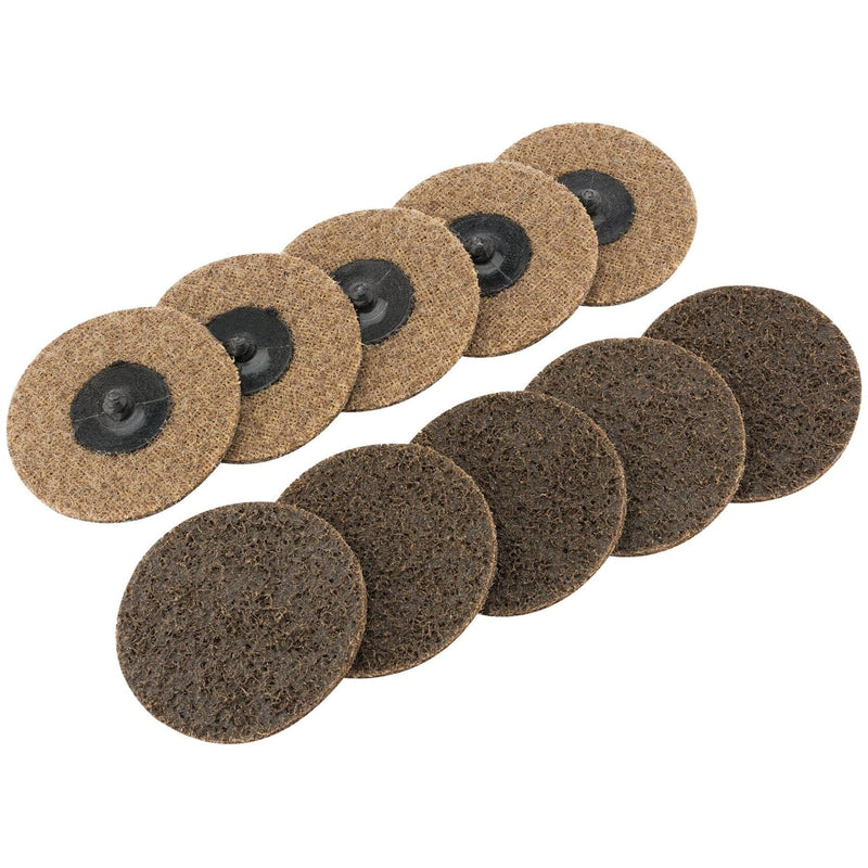 Draper Polycarbide Abrasive Pads, 75mm, Coarse (Pack of 10) 75628 Draper - Town Tools 