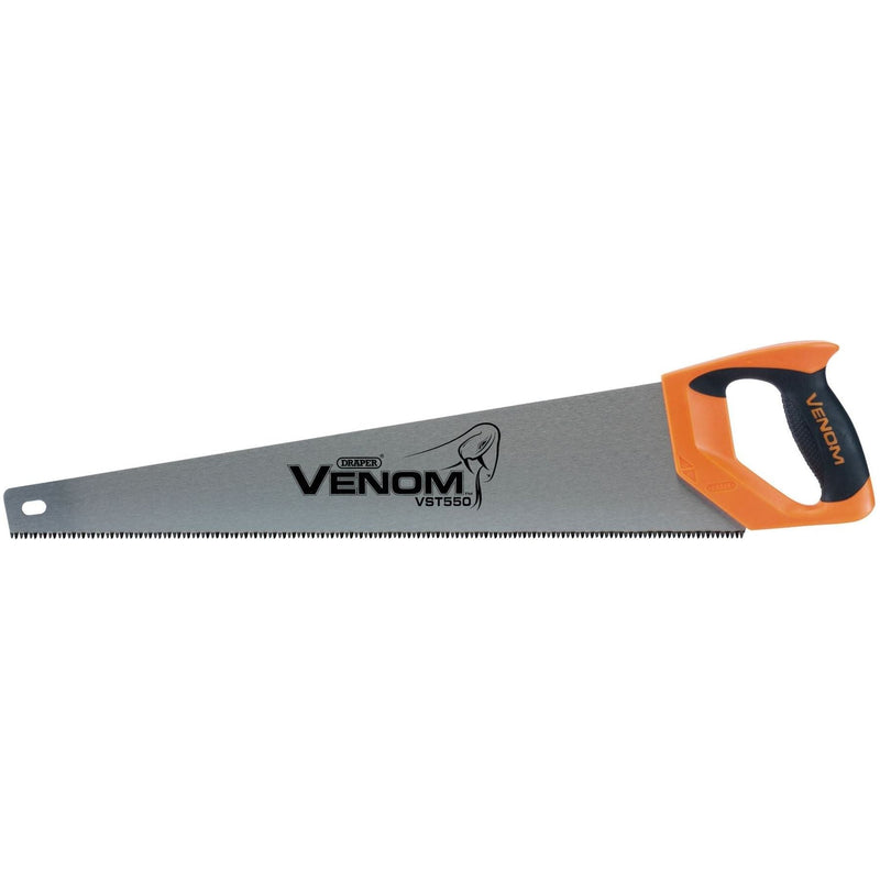 Draper Venom First Fix Triple Ground Handsaw, 550mm, 7tpi/8ppi Draper - Town Tools 