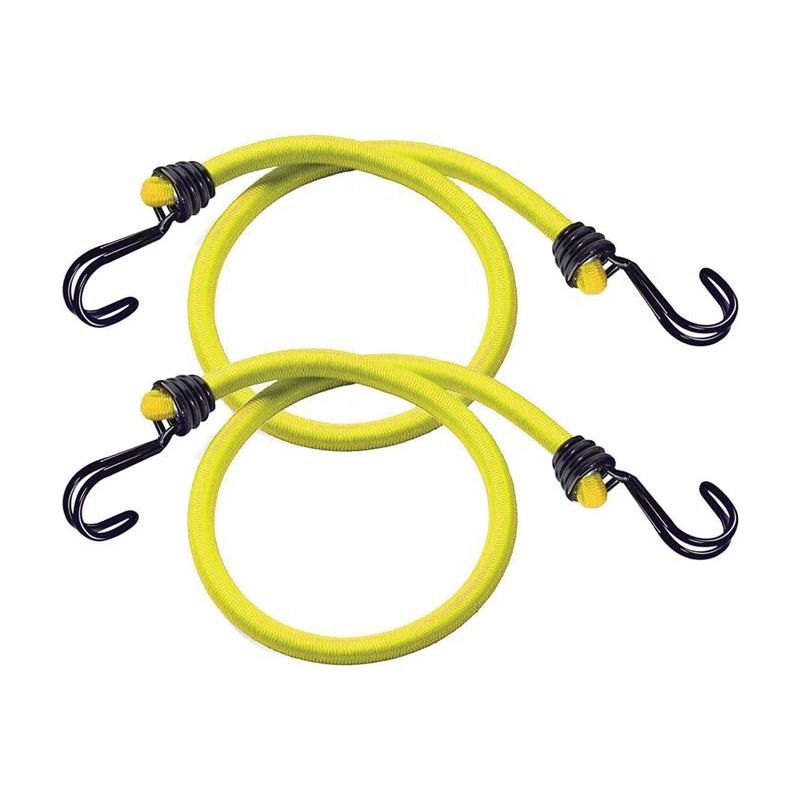 Master Lock Twin Wire Bungee Cord 100cm Yellow 2 Piece Master Lock - RockBottom Northampton