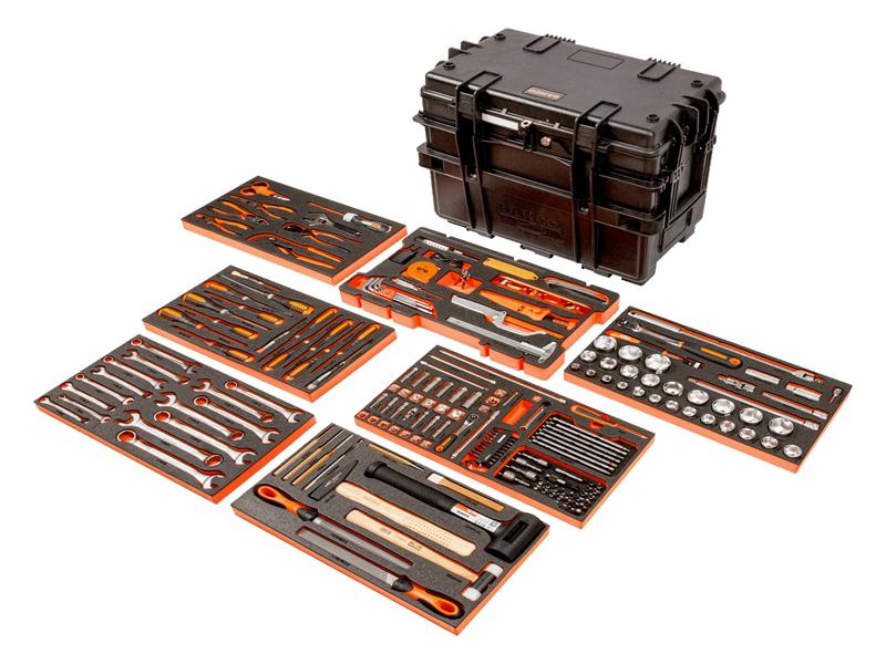 Bahco MOBILE Rigid Tool Case on Wheels Kit, 200 Piece
