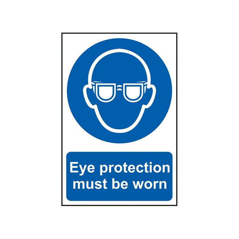Scan Eye Protection Must Be Worn - PVC Sign 200 x 300mm Scan - RockBottom Nothampton