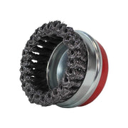 Faithfull Wire Cup Brush Twist Knot 100mm M14x2, 0.50mm Steel Wire Faithfull - RockBottom Northampton