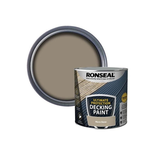 Ronseal Ultimate Protection Decking Paint Warm Stone 2.5 litre Ronseal - RockBottom Nothampton