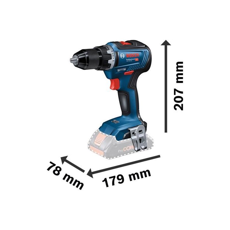 Bosch GSR 18V-55 Professional Drill Driver 18V 2 x 2.0Ah Li-ion Bosch - NorthantsTrade Northampton