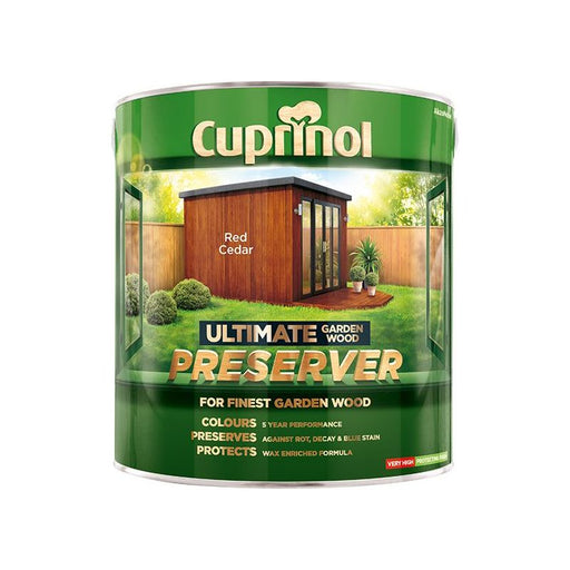 Cuprinol Ultimate Garden Wood Preserver Red Cedar 4 litre Cuprinol - RockBottom Northampton