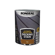 Ronseal Ultimate Protection Decking Stain Rich Teak 2.5 litre Ronseal - RockBottom Nothampton