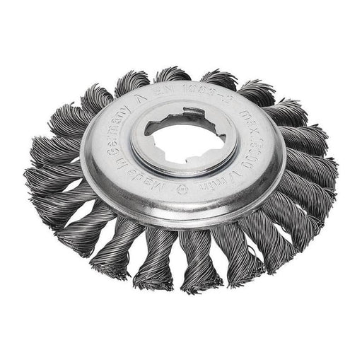 Lessmann X-Lock Steel Knot Bevel Brush 115mm Non Spark Lessmann - RockBottom Northampton