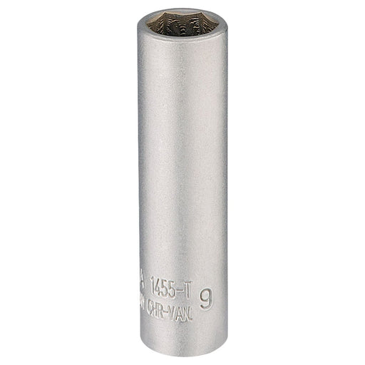 Draper Elora Deep Socket, 1/4" Sq. Dr., 9mm 58729 Draper - Town Tools 