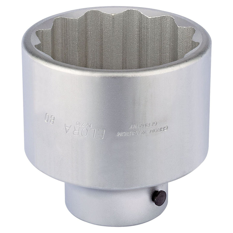 Draper Elora Bi-Hexagon Socket, 1" Sq. Dr., 80mm 67400 Draper - Town Tools 